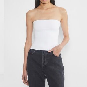 Babaton contour tube top medium white